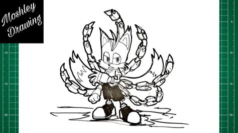 How To Draw Tails Nine From Sonic Prime Youtube