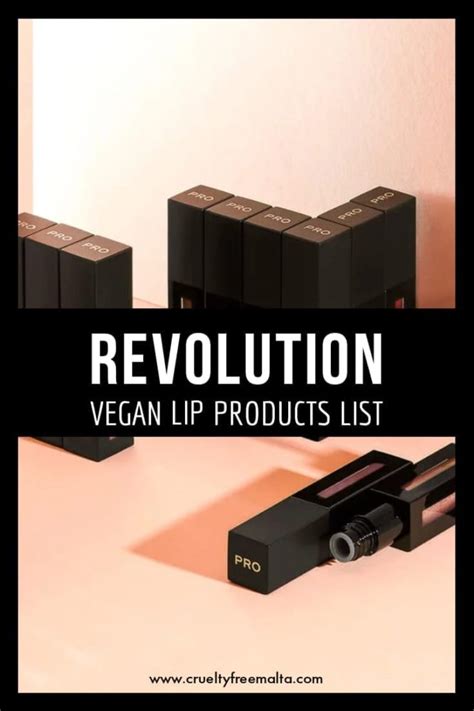Makeup Revolution Vegan Lip Products List