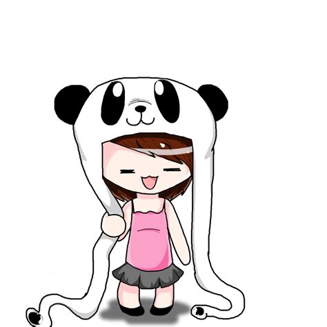 Anime Girl Chibi Panda