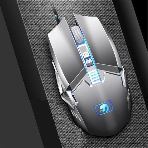 Darshion S10 Gaming Mouse Usb Optical Wired Metal Backlit Mouse