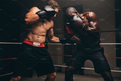 Man Punching Stomach Sports Photos Creative Market