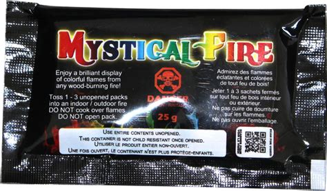 Glow Pack Of 6 Mystical Rainbow Fire Sachets Magic Long Lasting