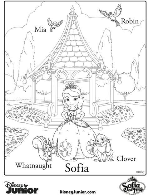 Sofia the First Coloring Page | Family Choice Awards