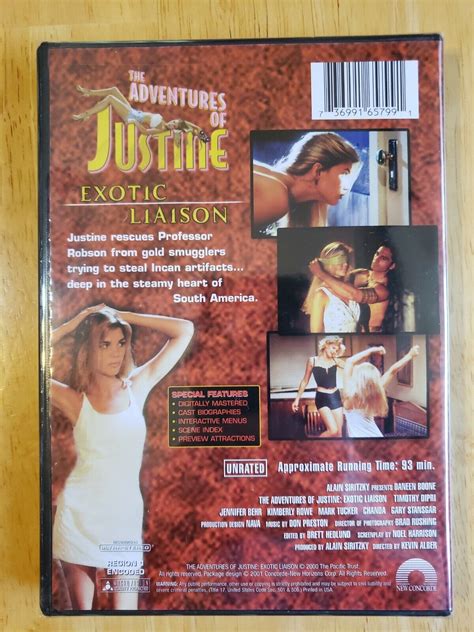 The Adventures Of Justine Exotic Liaison DVD Daneen Boone Rare