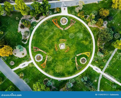 Denver City Park Garden Aerial View Stock Image Image Of Natural