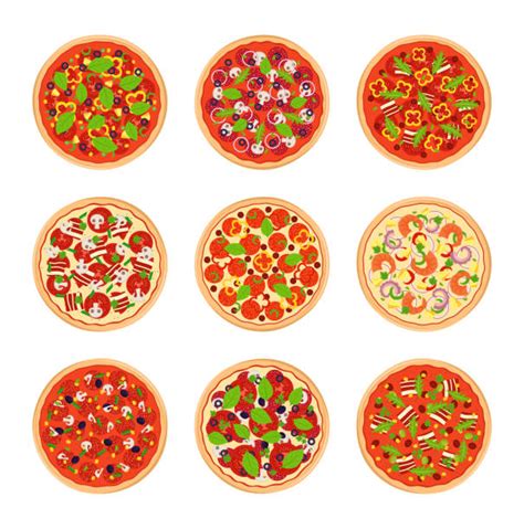 Veggie Pizza Illustrations Royalty Free Vector Graphics And Clip Art