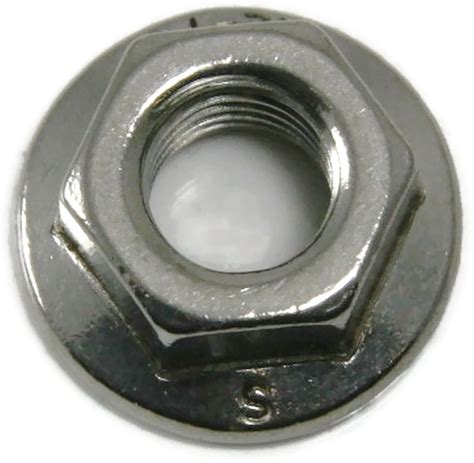 Stainless Steel Hex Flange Nut Serrated Unc 516 18 Qty 50 Ebay