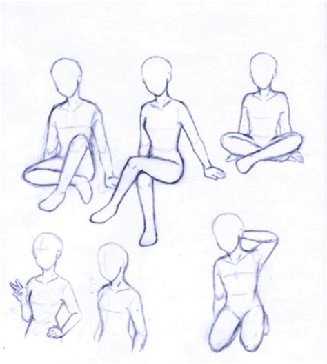 How To Draw Sitting Poses