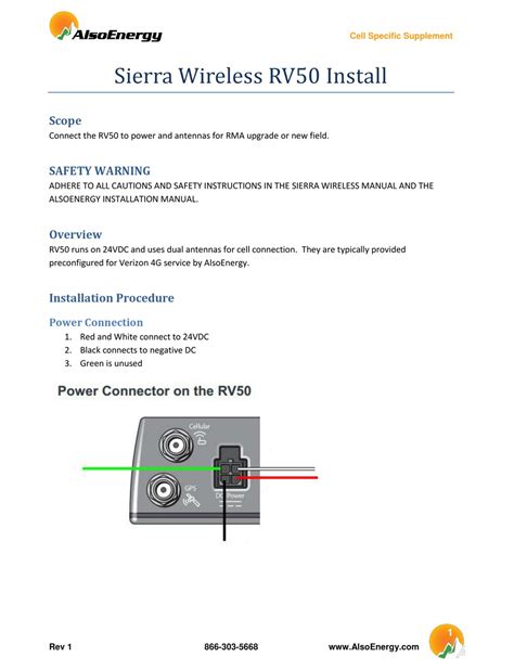 Sierra Wireless Airlink Rv50 Install Manual Pdf Download Manualslib