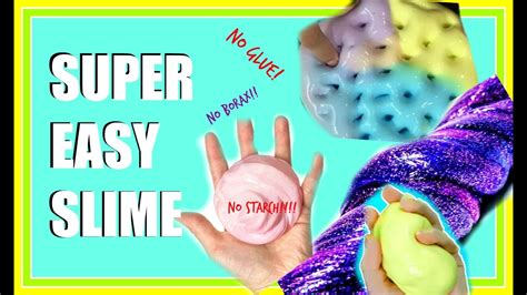 Diy Super Easy Slime No Glue Borax Or Liquid Starch Only 2