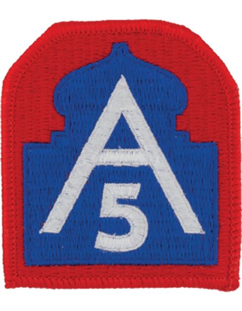 5th Army Class A Full Color Patch Military Depot