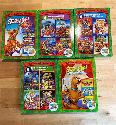 Scooby Doo 50th Anniversary Dvd Collection Five Dvds With Four Shows