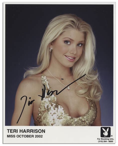 Lot Detail Playboy October Centerfold Teri Harrison Signed X