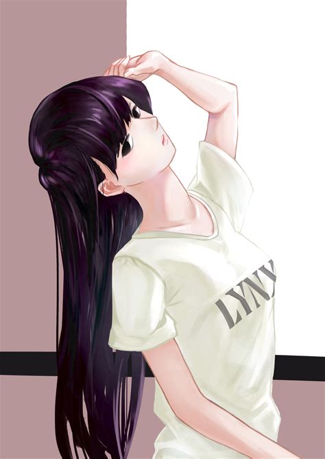 Wallpaper Komi San Wa Comyushou Desu Anime Girls Small Boobs Long Hair D Blushing