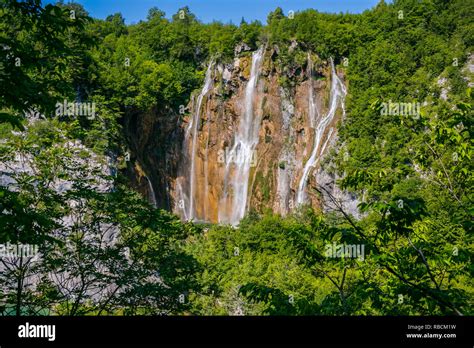 Sastavci Waterfall Plitvice Lakes National Park Lika Plješivica