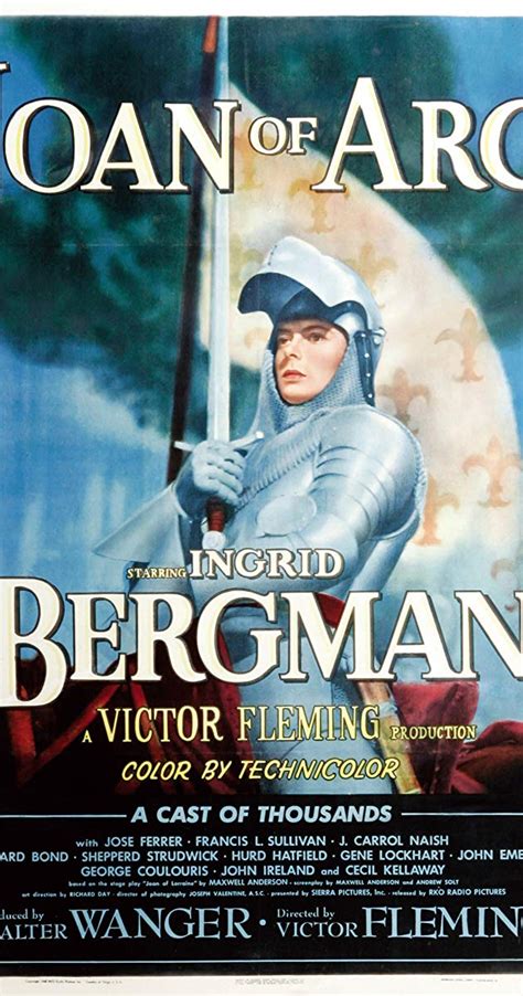 Jean auguste dominique ingres painted 'joan of arc on coronation of charles vii in the cathedral of reims' in 1854. Joan of Arc (1948) - IMDb