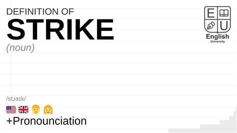 Strike Meaning Definition And Pronunciation What Is Strike How To