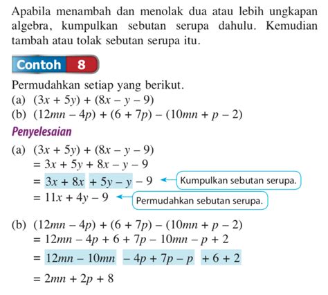 Mathematics is Fun Operasi Asas Ungkapan Algebra