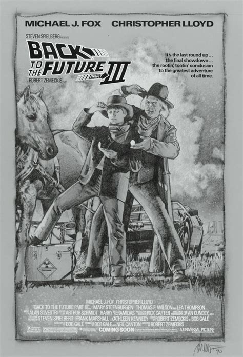 A Rarely Seen Back To The Future Iii Poster Concept By Drew Struzan C