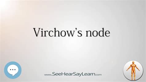 Virchows Node Anatomy Named After People 🔊 Youtube
