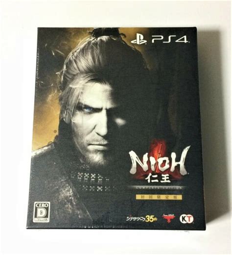 Nioh Complete Edition Ps4 Limited Edition Japan First Pressing Box Set