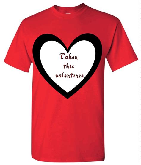 mens valentines day t shirt taken for valentines mens etsy