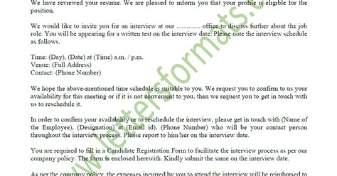 This is a full mark response to a paper 2. Interview Call Letter to Candidate from HR Department (Sample)