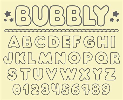 Fancy Bubble Letter Fonts