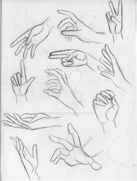 Hands Practice By Zoyakim On Deviantart