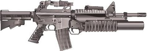 M4 Carbine With 40mm Grenade Launcher Color