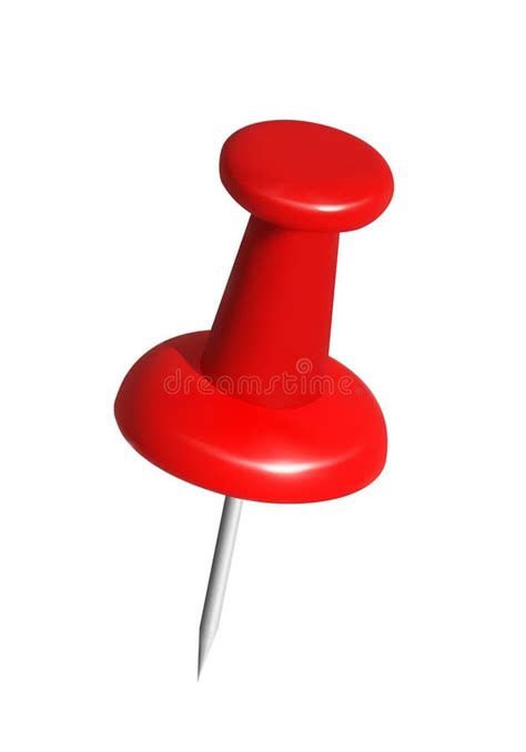 Realistic 3d Icon Mesh Red Thumbtack Office Push Pin Isolated On White