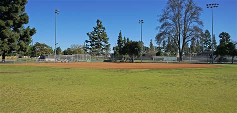 Baseball Field At Cabrillo Park City Of Santa Ana