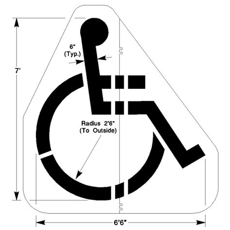 Walmart Handicap Symbol Newstripe