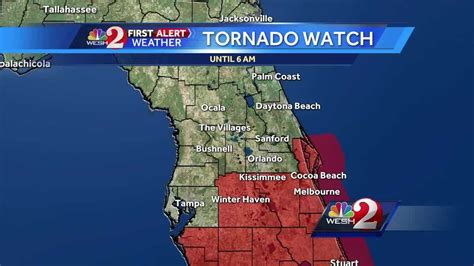 The shooting occurred on n. Tornado Watch in effect for parts of Central Florida until 6 a.m.