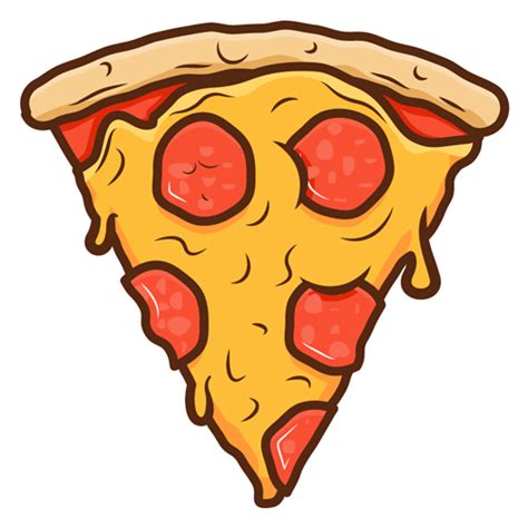 Png برش پیتزا پیتزا کارتونی Cartoon Pizza Slice Png دانلود رایگان