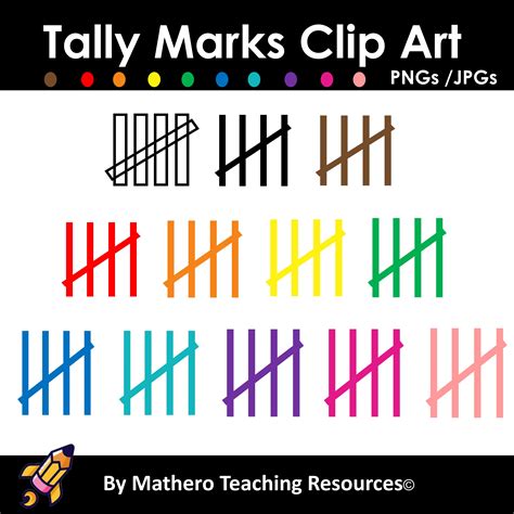 Tally Marks Clip Art • Teacha