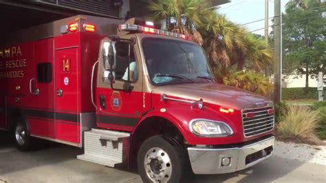 Tampa Fire Rescue Chief 2 Engine 14 Tower 14 And Rescue 14 Responding And Returning Tones