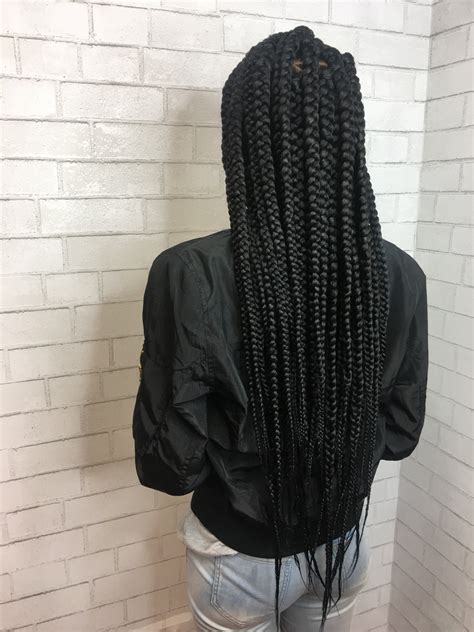 Long Waist Length Jumbo Box Braids In This Video I Will Show You How