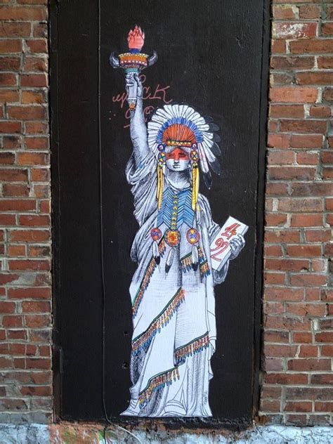 Ms Native Liberty Native American News Graffiti Art Urban Art