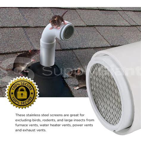 Pvc Termination Cap Mesh Screen Vent Cover Furnace And Roof Vent Cap Stainless Steel Wire Round
