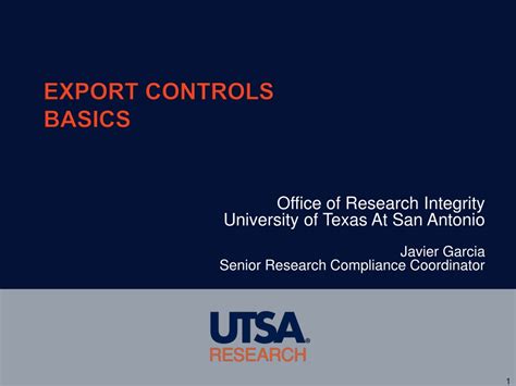 Ppt Export Controls Basics Powerpoint Presentation Free Download