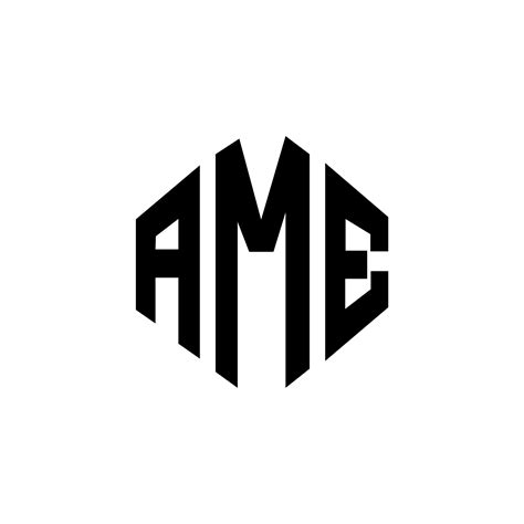 Design De Logotipo De Letra Ame Com Forma De Polígono Ame Polígono E