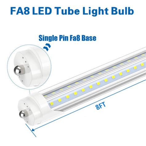 8ft T8 Fa8 Led Tube Light Bulb 5000k 72w 8 Foot Led Shop Light Bulb