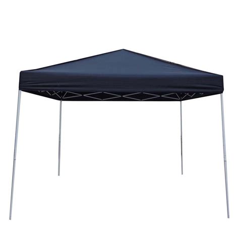 Garden Treasures 8 Ft W X 10 Ft L Rectangle Black Steel Pop Up Canopy