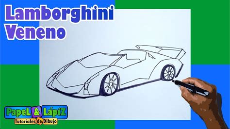 Cómo Dibujar Un Lamborghini Veneno Paso A Paso Youtube