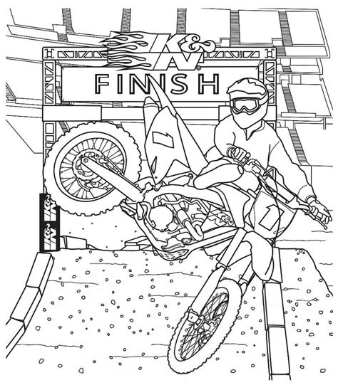 Dirt Bike Coloring Pages - Free Printable Coloring Pages for Kids