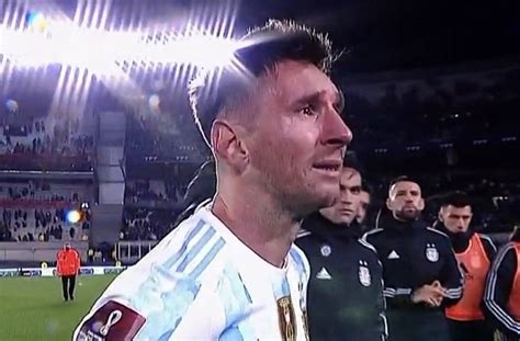Emotional Lionel Messi Cries During Argentina Interview Celebrations
