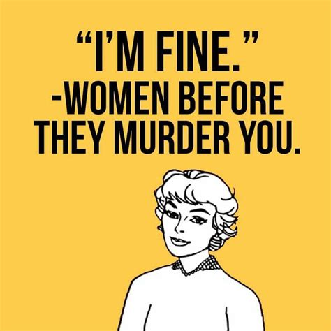 i m fine fine woman true crime laughter