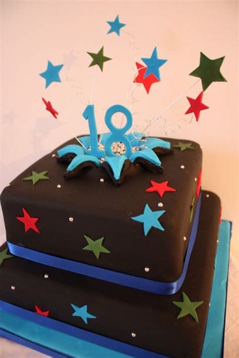 Cake table needs a table cover or buntings to make it festive 18th birthday cake for boys 18th Birthday Cake Ideas ...
