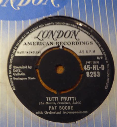 Pat Boone Tutti Frutti Ill Be Home 1956 4 Prong Centre Vinyl